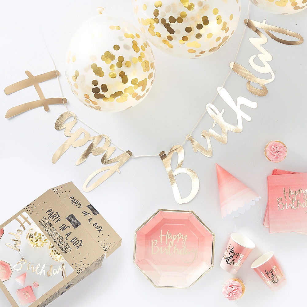 Ginger Ray Party in a Box • Pink Ombré